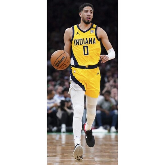 Tyrese Haliburton (Jordan)-(Pacers)-(Jersey)-(Yellow)-(Good Cond.)-(L)-$105.00 - Picture 2 of 11